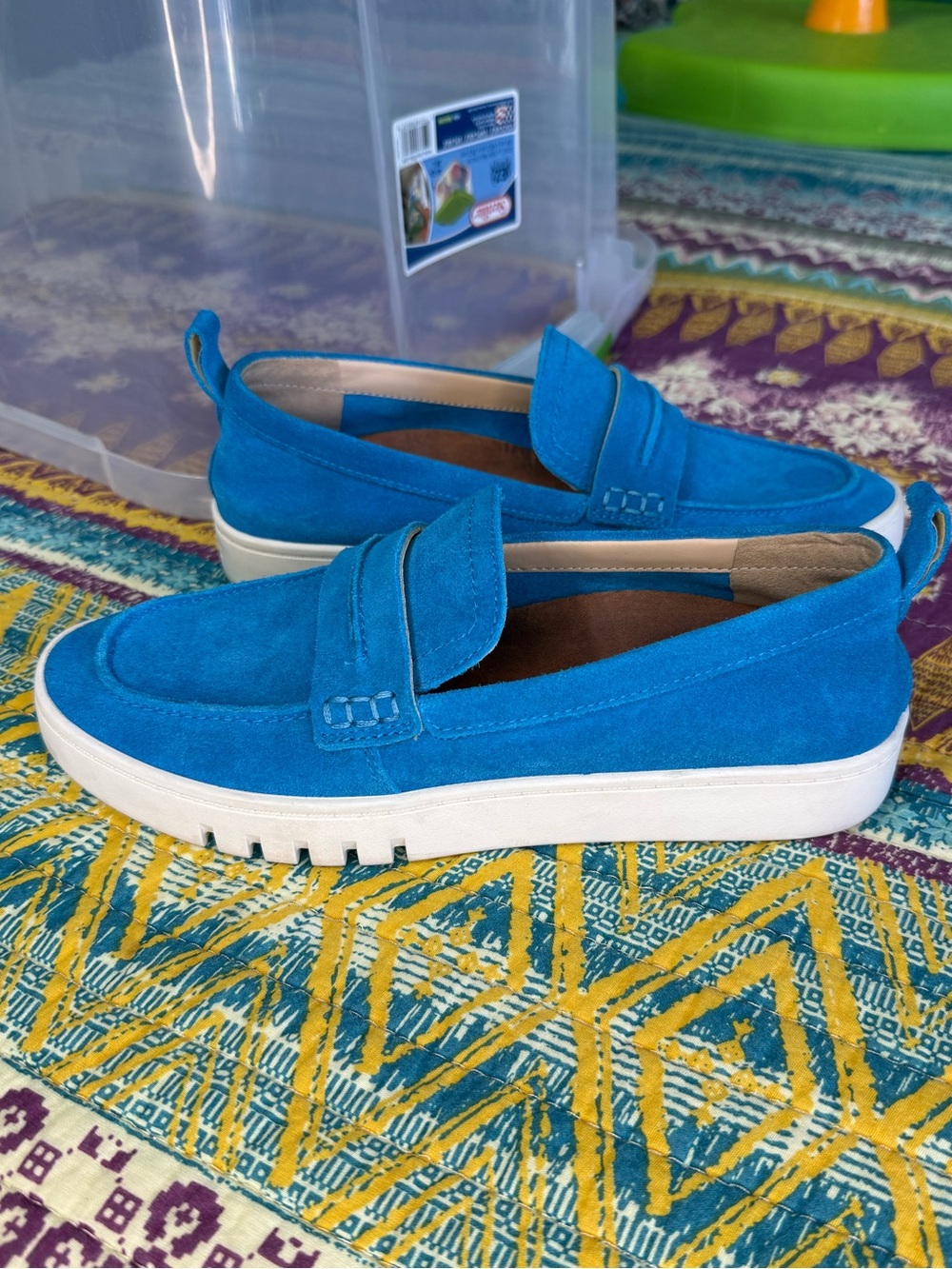 Vionic Women’s Chantel Blue Penny Slip On Loafers Size 7